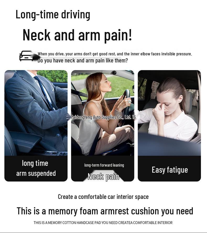 Universal Leather Armrest Cushion for SUVs, Sedans & Trucks