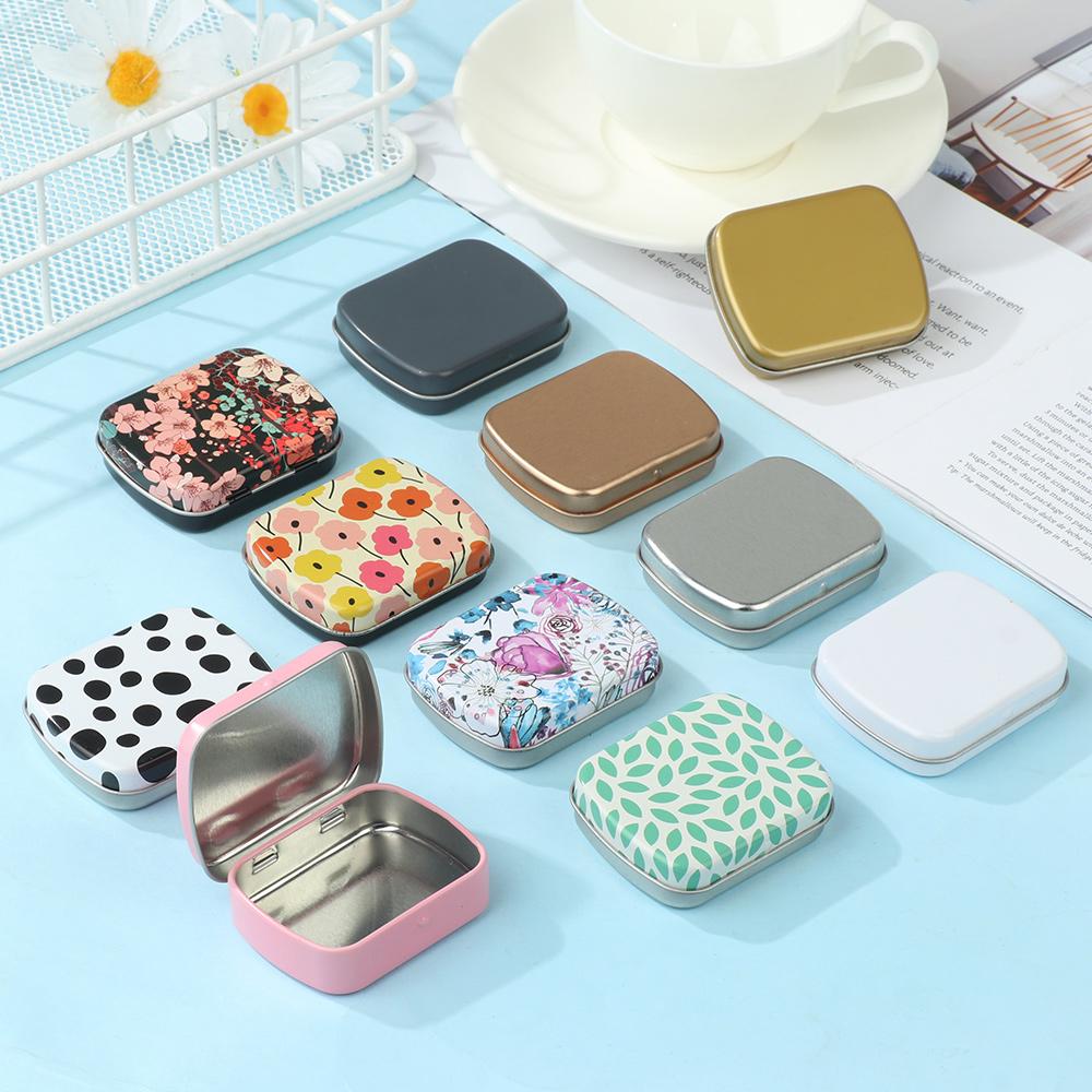 1 PC Mini Tin Metal Box Sealed Jar Packing Boxes Jewelry Candy Box Small Storage Cans Coin Earrings Headphones Gift Box