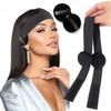 Adjustable Elastic Wig Band with Magic Sticker - Ear-Friendly Hair Edge Fixing Strap