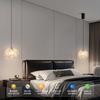 Xiaomi Nordic French Cream-style Long Line Chandelier Bedroom Bedside Lamp Dining Room Chandelier Acrylic Flower Warm Atmosphere Lamp