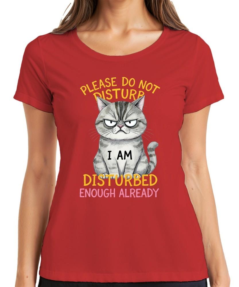 Please Do Not Disturb I Am Disturbed Grumpy Cat Sarcastic Gift Unisexs TShirt