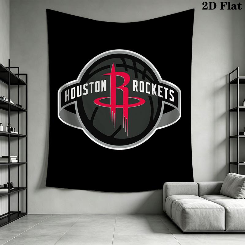 Houston Rockets Logo Artwork Threepiece Set 1 Duvet Cover 2 Pillowcase Without Core Duvet Cover And Pillowcase Bedding Set