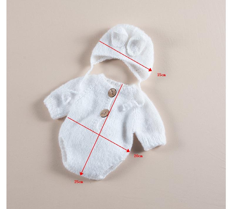 Children's Photography Little White Rabbit Clothing Baby Milk Cotton Yarn Baby Photography Little Rabbit Clothing Set