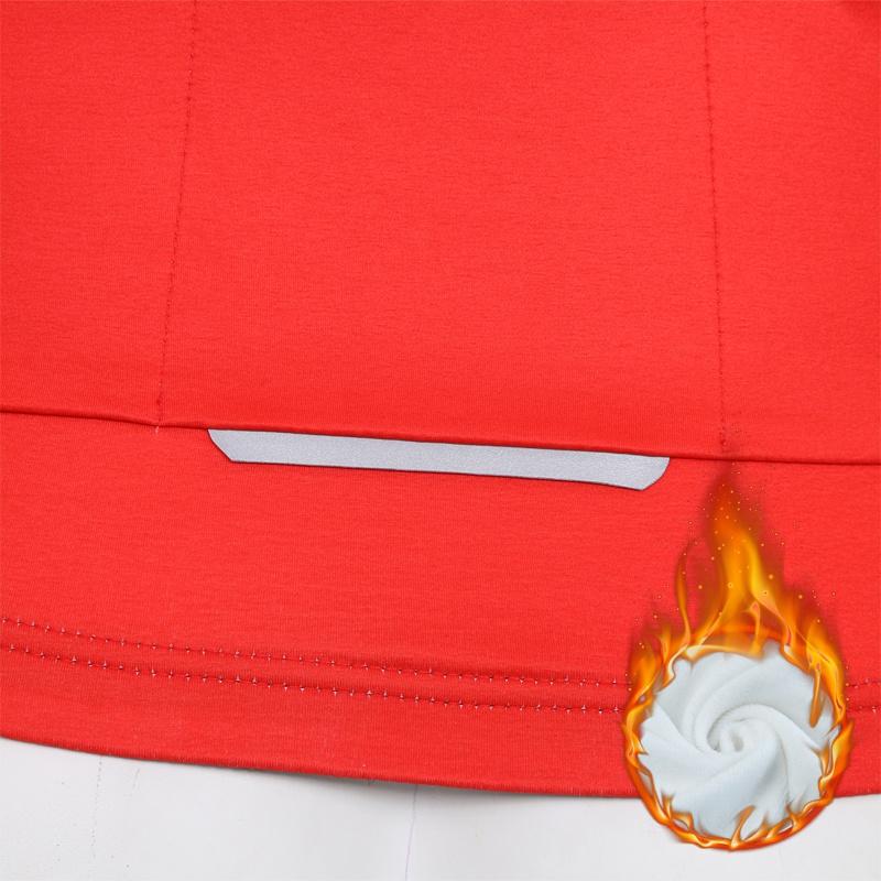 Winter Fleece Reiten Fahrrad Jersey Muster Druck Männer Radfahren Kleidung Warm Halten Langarm Fahrrad Shirt