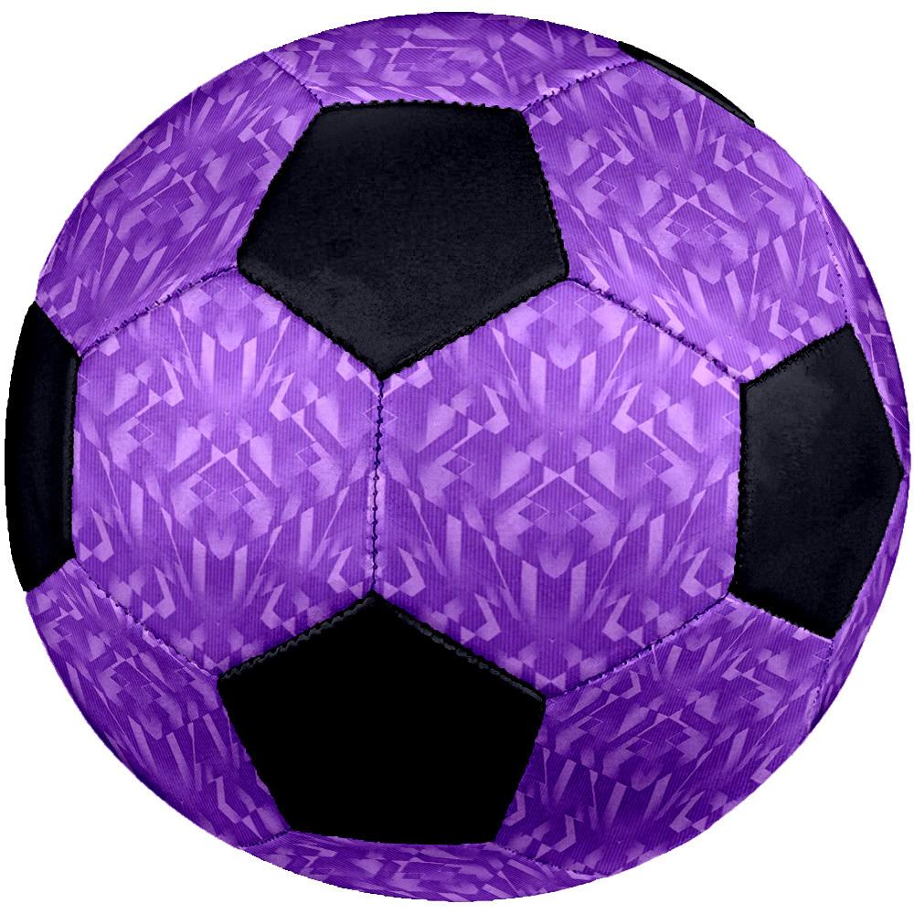 1pc Purple Geometric Lightweight PVC Training Soccer Ball, Size 5, Suitable for Indoor and Outdoor TrainingGift y60364
