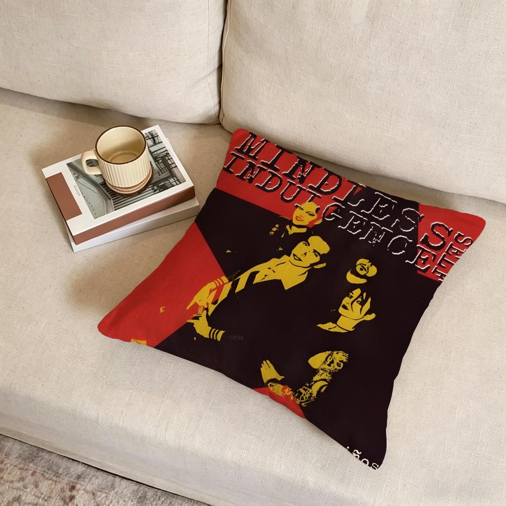M-Mindless Self Indulgences Band Cushion Cover Fabric Soft Furnishing,Pillowcase, Cushion Cover, Sofa Pillow, Home Decoration