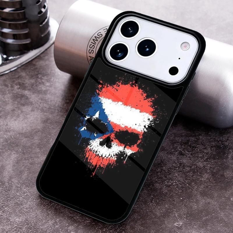 Puerto Rico Flag Soft Phone Case for iPhone 17 16 15 Pro Max Air 14 13 12 11 Plus Shockproof Capa Cover