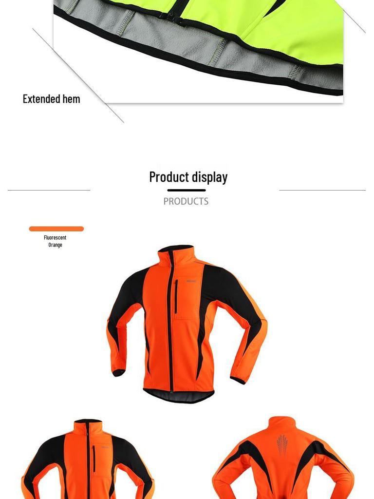 ARSUXEO Pánská 15K Zimní Větruodolná Nepromokavá Cyklistická Bunda z Fleecu