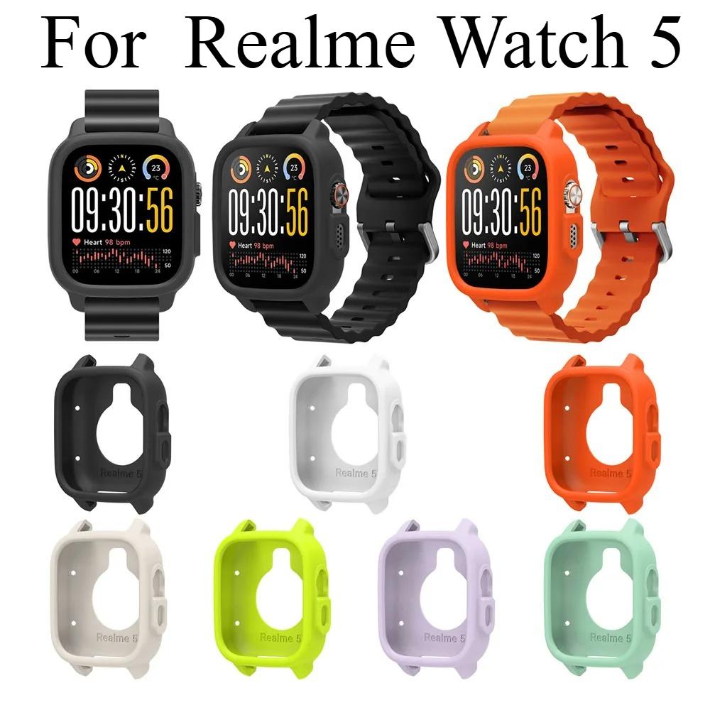 Watch Case For Realme Watch 5 Decoration High Quality Soft Silicone Cover Anti Scratch Protective Shell