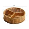 Imitation Rattan Storage Basket Fruit Basket Snack Tray Refreshment Tray Candy Box Dried Fruit Plate Fruit Plate Storage Box