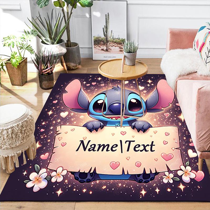 Custom 1Pc Lilo Stitch Adventure Rug Office Carpet Indoor Outdoor Entrance Doormat Nonslip Soft And Comfortable Living Room D916290