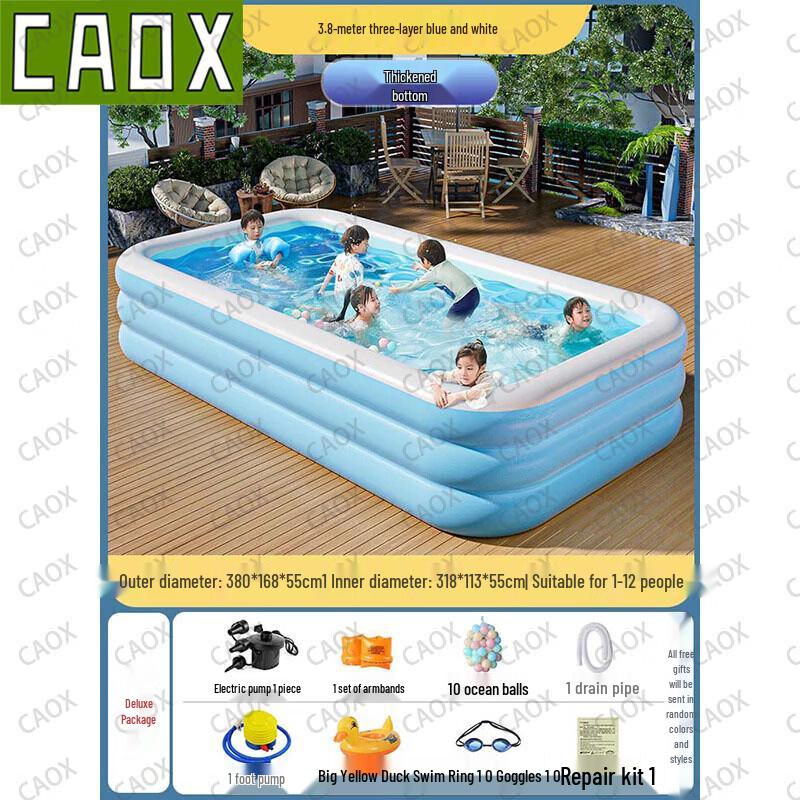 Складной надувной детский бассейн CAOX