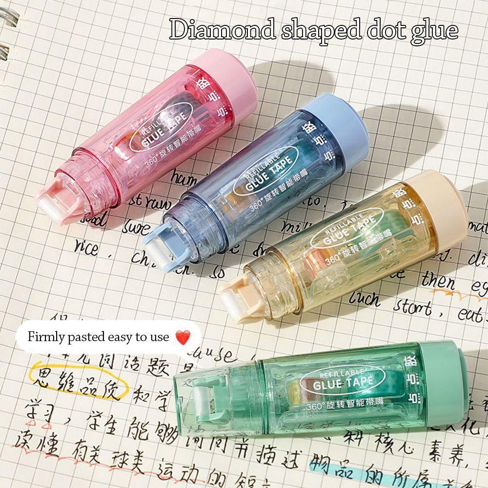 Correction Belt Type Dispensing Pen Press-type Double-Sided Glue Dispensing Glue for Students