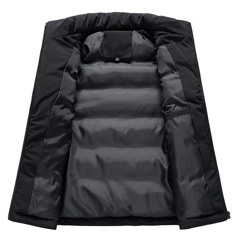 Herren Winterjacke Herren Weste für Daunen Baumwolle Ärmellose Jacke Weste Mann Warm Herrenmantel Ärmellos Warm Liner Slim Gilet
