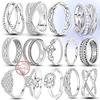 New Original 925 Silver Rings Stackable Infinite Silver Zircon Ring For Women Wedding Anniversary Birthday Jewelry Gift
