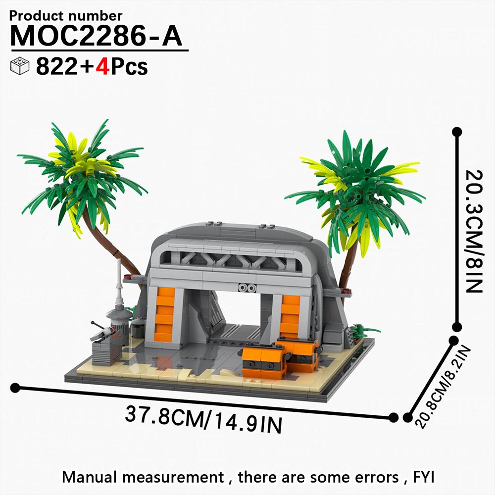 MOOXI Hvězdné války Bojový tank Model Cihličky DIY Dioráma Dospělí Děti Hračky Stavebnice Montessori Dárky Pokojová dekorace