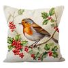 Tree Branch Bird Print Pattern Home Decor Pillowcase Bedroom Living Room Sofa Decoration Polyester Cushion Cover With Zipper