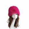 Warm Plush Fisherman Caps Solid Color Faux Fox Fur Basin Hat Autumn Imitation Fur Bucket Cap