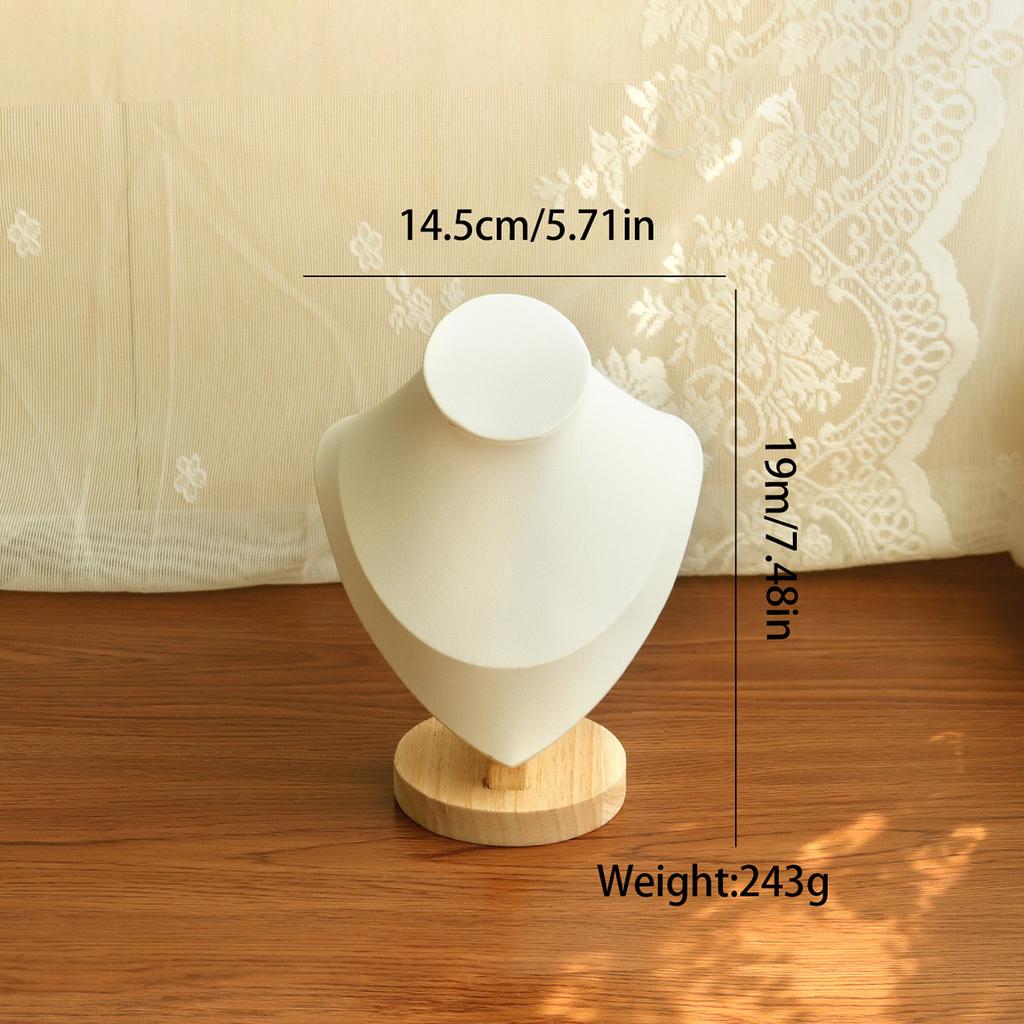 High Quality Model Bust Show Exhibitor Leather Jewelry Display Necklace Pendants Mannequin Jewelry Stand Organizer