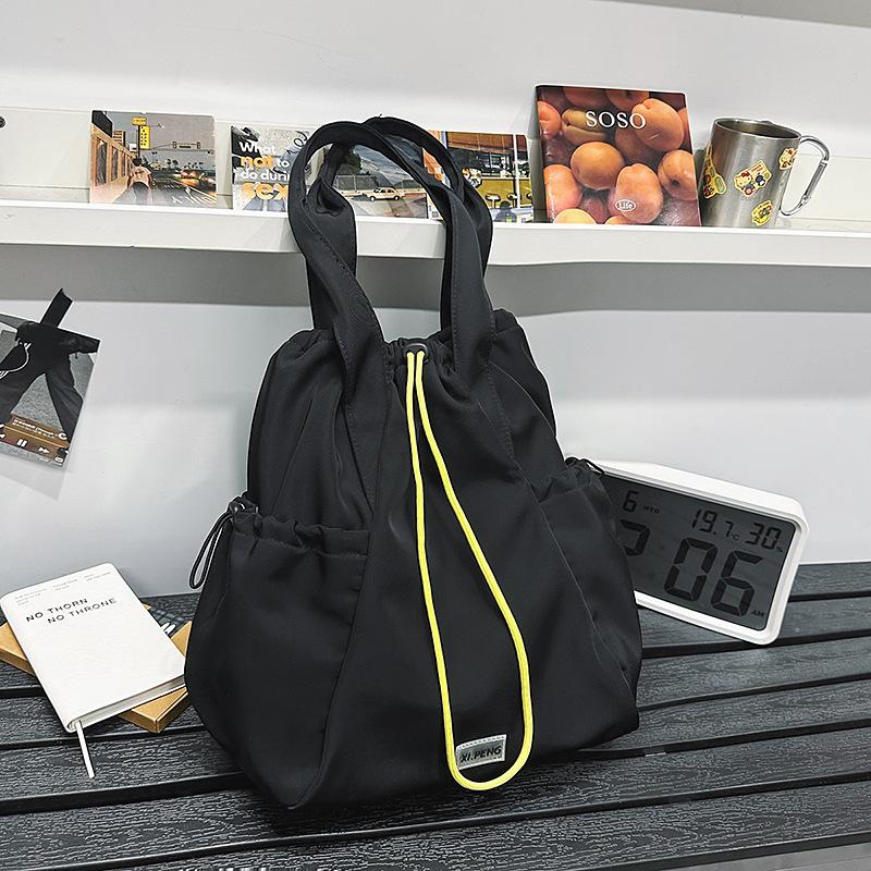 Fashion new bundle drawstring backpack men's nylon bag college students outdoor sports travel backpack school bag women