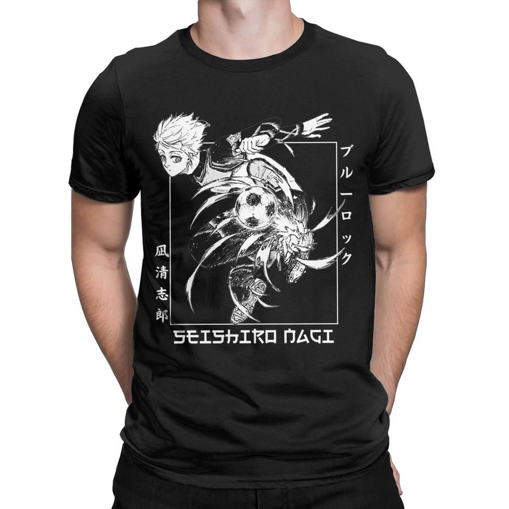 Blue Lock Seishiro Nagi Men T Shirts Fashion Tees Short Sleeve Crew Neck T-Shirt Cotton Gift Idea Clothing