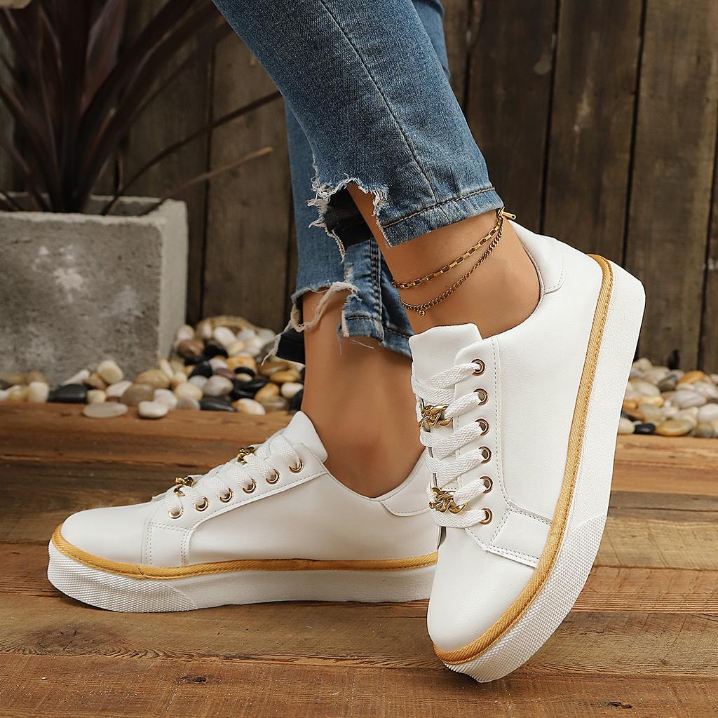 Large-size Thick-soled Casual Women's Shoes - New Style Sport Low-top Shoes