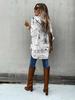 Landscape Pattern Long Sleeve Shirt With Pockets For Casual Wear