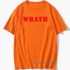 Limited WRATH Natural Selection Logo Design Graphic Men Black T-Shirt Summer Fashion Streetwear O Neck 100% Cotton Short Sleeve