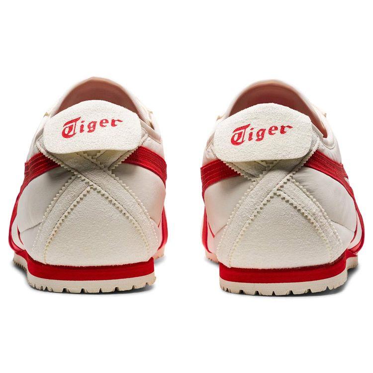 ONITSUKA TIGER Mexico 66 კრემისფერი ცეცხლოვანი წითელი უნისექსის სპორტულები 1183B497-101