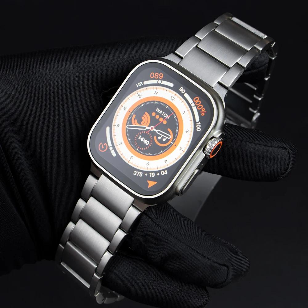 Titanium Metal Strap for Apple Watch Band Ultra 3 49mm 46mm 45mm 44mm 42mm Luxury Men Bracelet Iwatch Series 11 10 9 8 7 6 SE 5 4 41mm 40mm 38mm