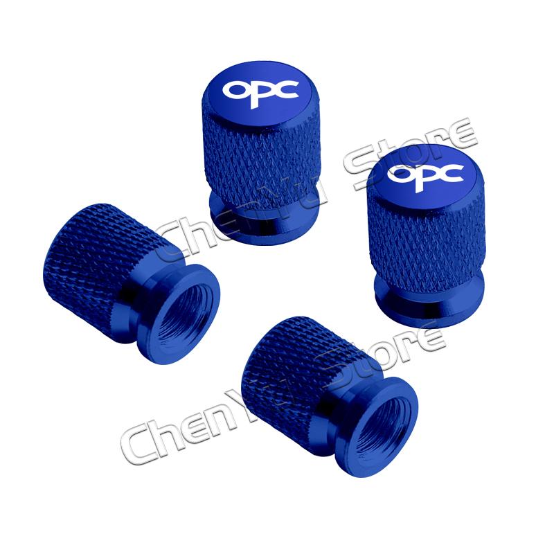 4Pcs OPC Logo Car Metal Wheel Tire Valve Caps Stem Case Dust Cap For Opel Astra Insignia Corsa Rocks Junior Accessories Styling