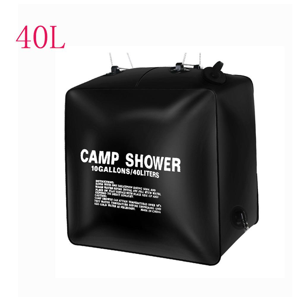 40L Portable Solar Shower Bag for Outdoor Camping