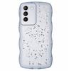 JTW Series for Samsung Galaxy S21 FE 5G Case Wave Frame Curly Shape TPU Epoxy Phone Cover