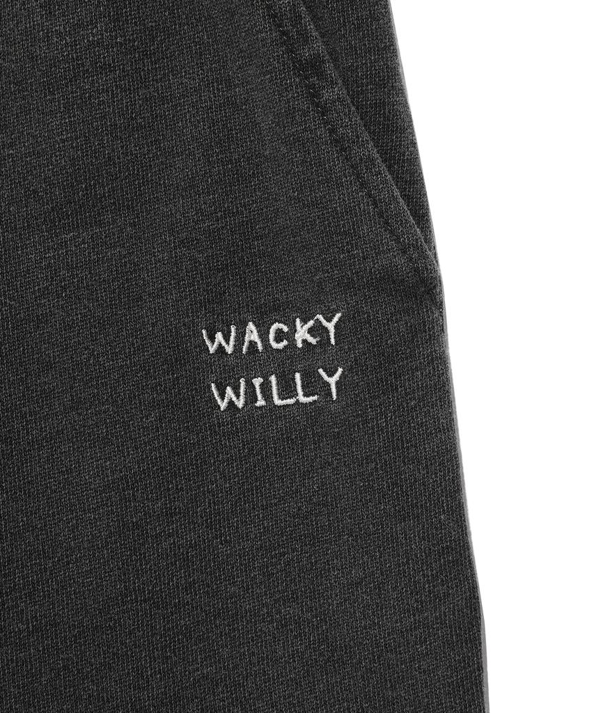 WACKY WILLY Women'S Washed Jersey Denim Cargo Pants Grey