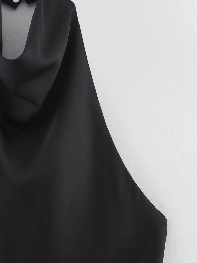 European & American Women's Satin Halter Top - Trendy INS Influencer Style