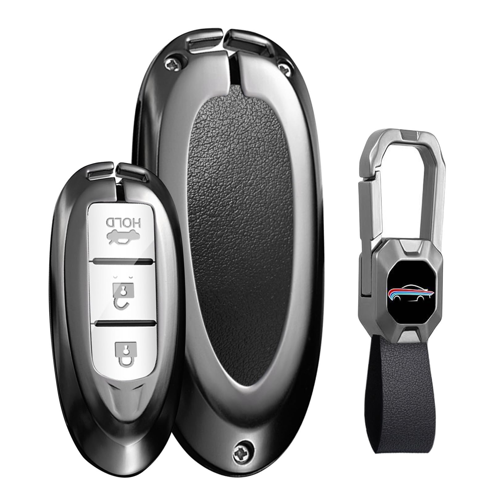 

KUNIO Nissan Dedicated Relay Attack Prevention Key Case, Key Holder, Leather, Smart Key Case, чёрный