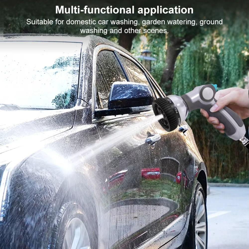 High Pressure Metal Spray Nozzle Watering Plant Water Hose Sprayer Garden Hose Nozzle  Car Washing
