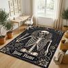 Elegant Roses Heart Theme Soft Crystal Velvet Rug Custom Name & Text Print Non Slip Floor Rug for Bedroom Living Room