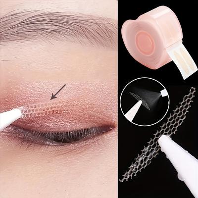 Water Activated Invisible Lace Eyelid Tape Double Eyelid Stickers Makeup Tool Accessories Natural Eye Enhancement