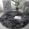 Silk Carpet Tie Dye Long Hair Thick Round Carpet