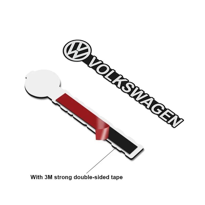 For VW 4pcs/10pcs 3D Aluminum Speaker Stereo Speaker Badge Emblem Sticker For Volkswagen VW GTI Golf Tiguan Jetta Transporter