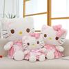 Creative Hello Kitty Plush Toy: Cute Maid Cat Doll with Bow - Perfect Birthday Gift Companion