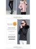 Women's Winter Short Cotton Jacket with Fur Collar - Slim Fit and Thickened for Warmth