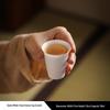 Gold Thread Porcelain Gongfu Tea Cup - Traditional White Ceramic for Home Use