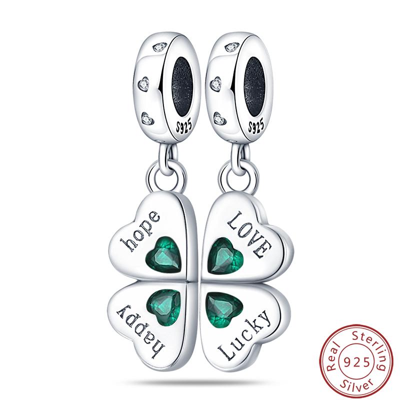 Green Series Copper Lucky Clover Avocado Cactus Spring Charms Beads 3Mm Diy Fine Jewelry Making