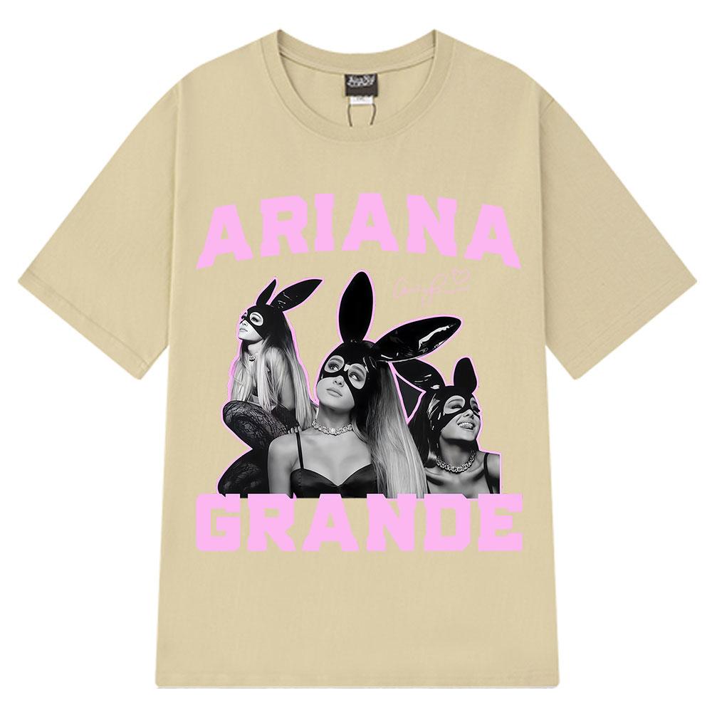 

Футболка Ariana Grande Fashion Vintage Мужская Женская Высококачественные Футболки С коротким рукавом Повседневная Хлопковая футболка Уличная одежда XL