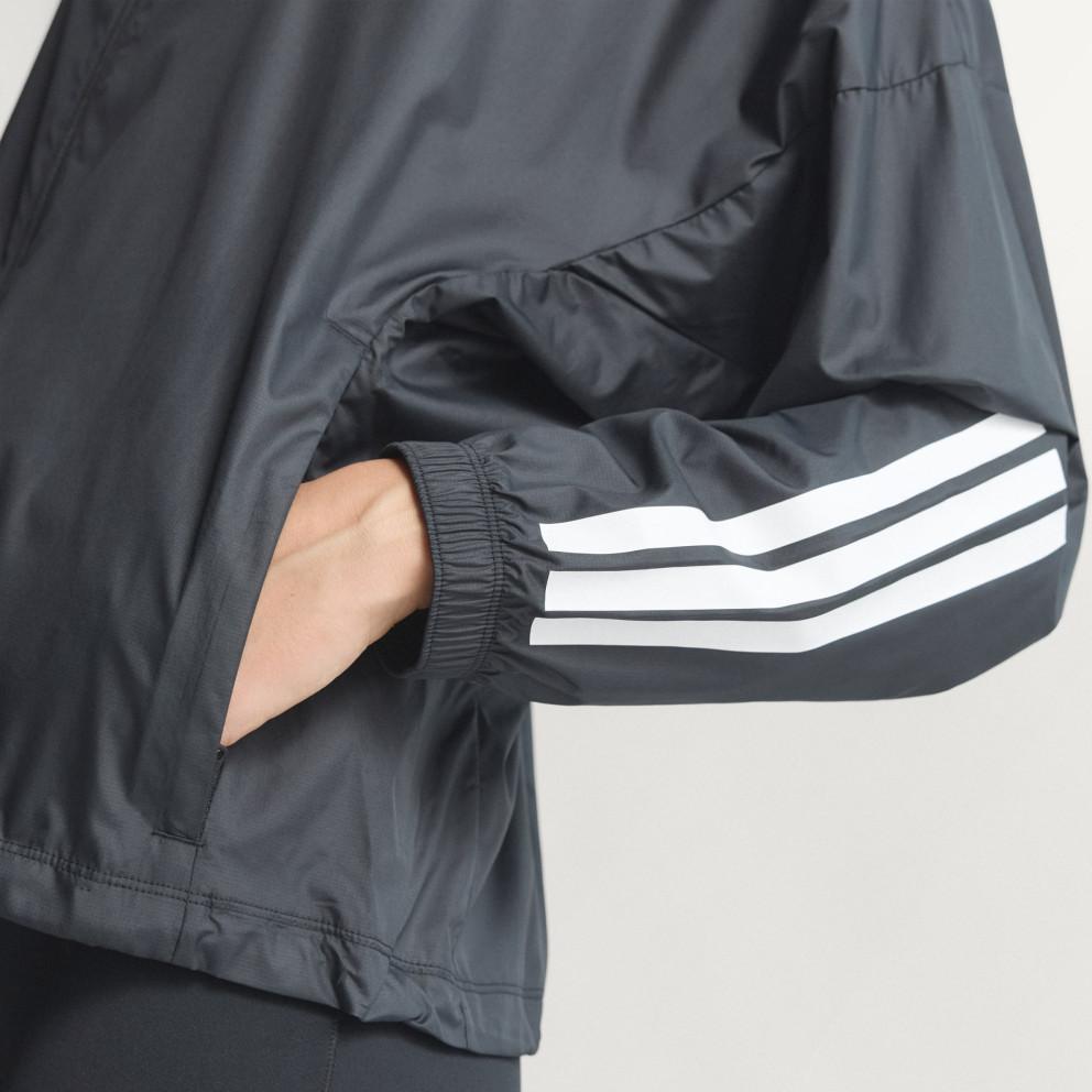 adidas Hyperglam Třípruhový volný dlouhý větrovka Dámské svrchní oblečení JX1872