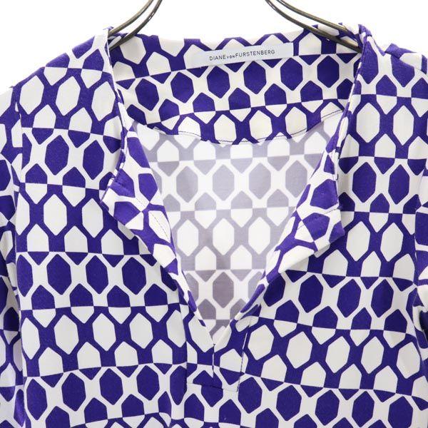 DIANE VON FURSTENBERG Overall handle Long sleeve stretch one piece Purple Women Used