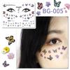 Waterproof Glitter Tattoo Stickers for Music Festival Face Makeup and Party Dance