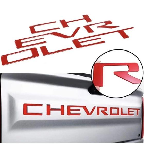 Tailgate ABS erts Letters Fit Suitable for Chevrolet Silverado 3D Raised Strong Adhesive Decals Letters Tailgate Emblems